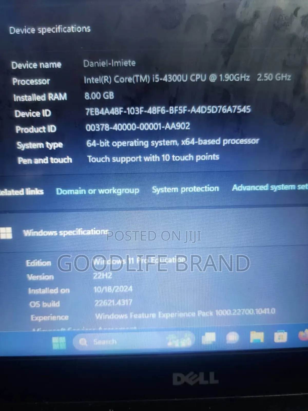 Laptop Dell Latitude 7400 4GB Intel Core I5 HDD 500GB