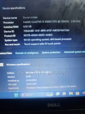Laptop Dell Latitude 7400 4GB Intel Core I5 HDD 500GB