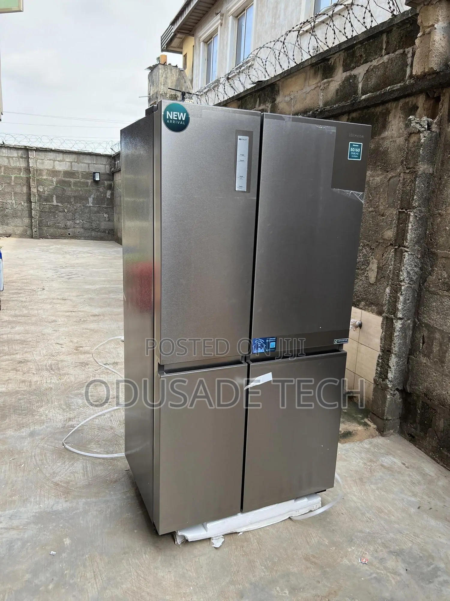 Sleek Hisense Rs87ws 634l Side-by-Side Fridge With Led Light