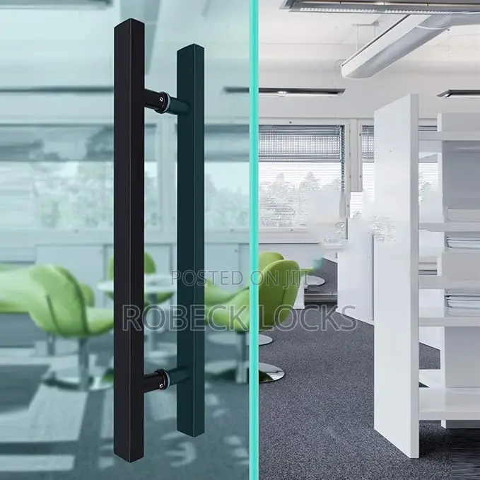 Modern Square Glass Door Handles