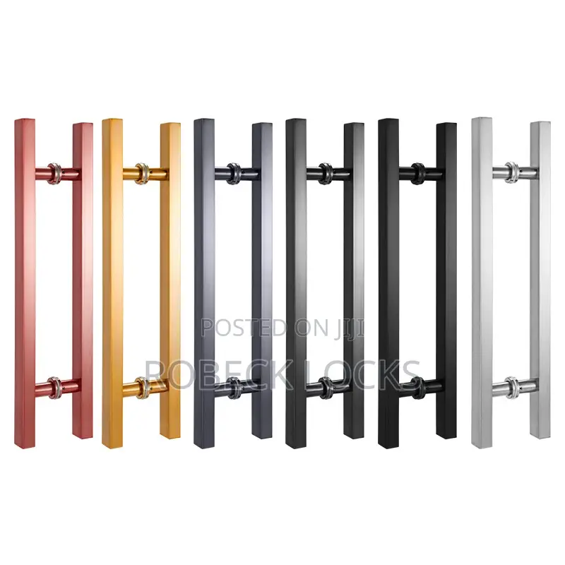 Modern Square Glass Door Handles