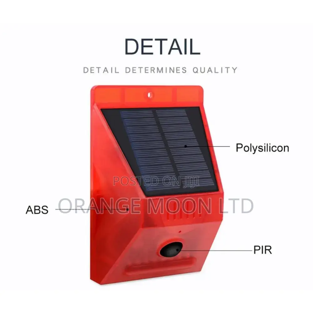 Waterproof Solar Powered Alarm Light Remote Control
