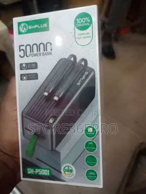 Shplus 50,000mah Powerbank Type C and iPhone Cable