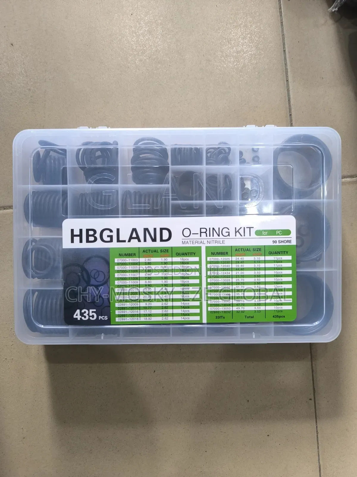 O Ring Kit/Set (435pcs)
