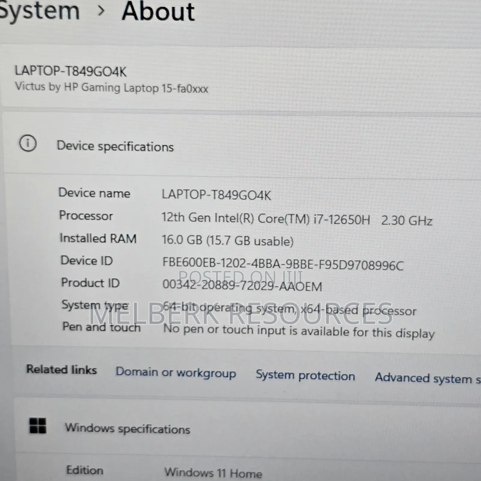 Laptop HP Victus 15 16GB Intel Core I7 SSD 512GB