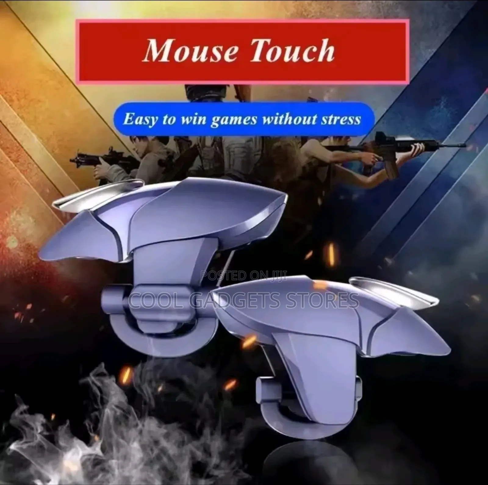 2pcs Mobile Phone Game Trigger for Pubg Aim Shooting