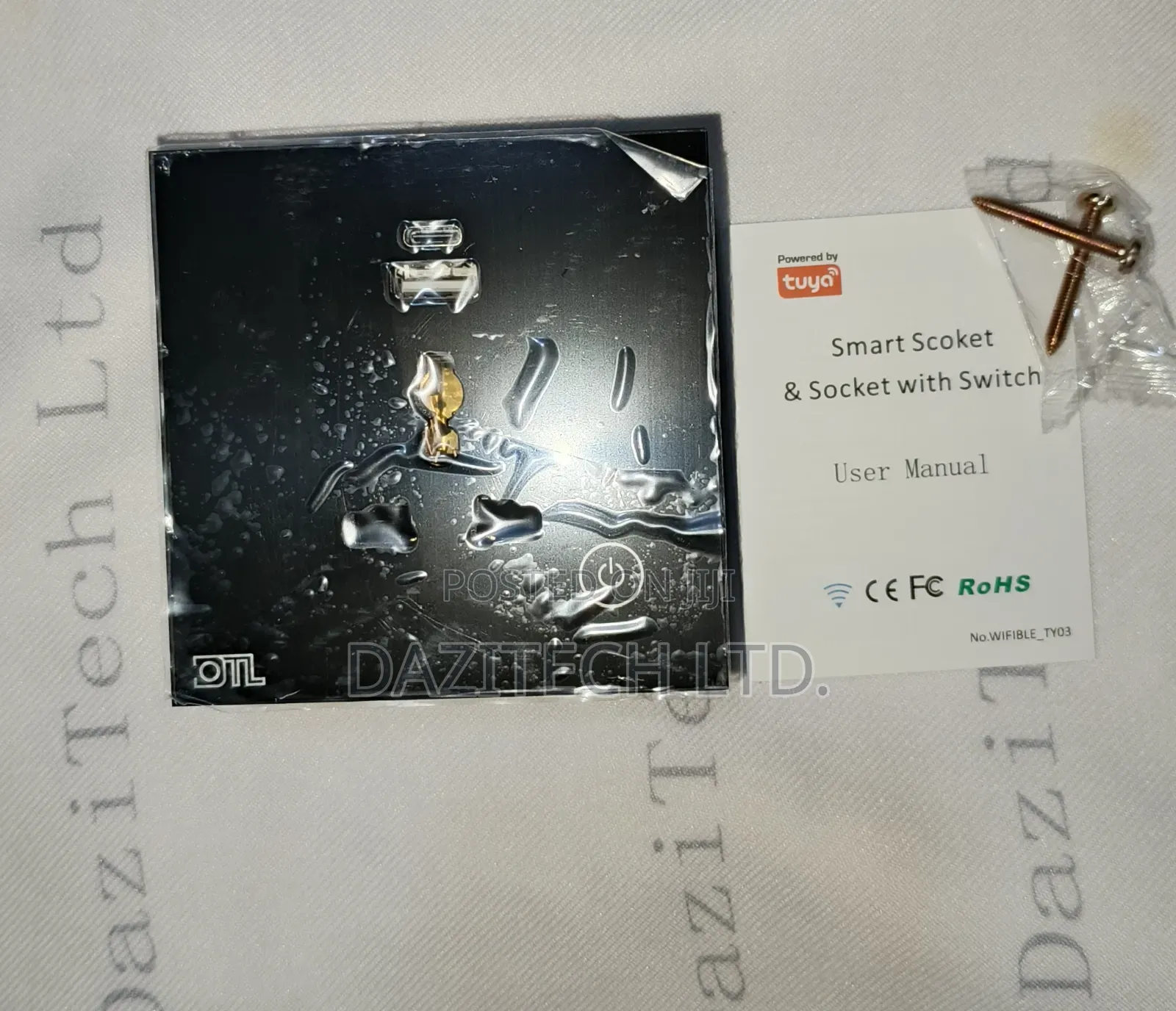 Tuya Smart Single Socket Black