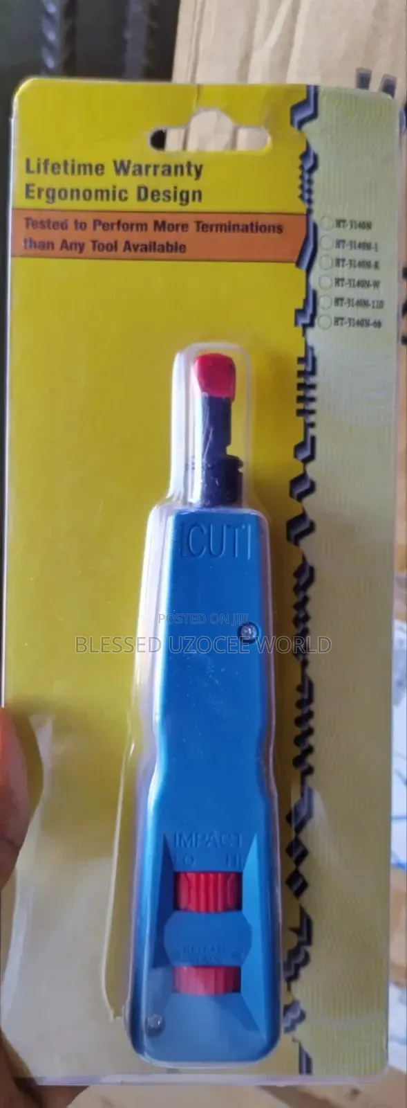 Portable Adjustable Punch Down Tool for Rj45wire Termination