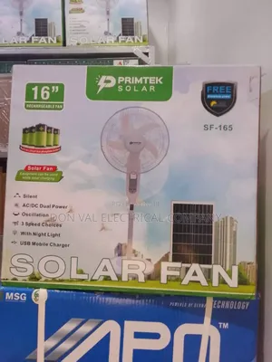 Rechargeable Solar Fan I6'' Primtek