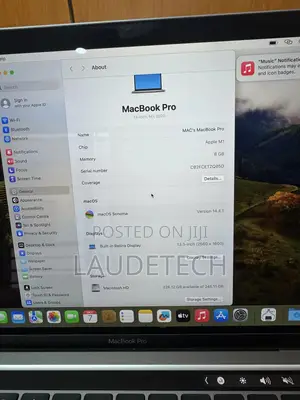 Laptop Apple MacBook Pro 2020 M1 8GB Apple M1 SSD 256GB