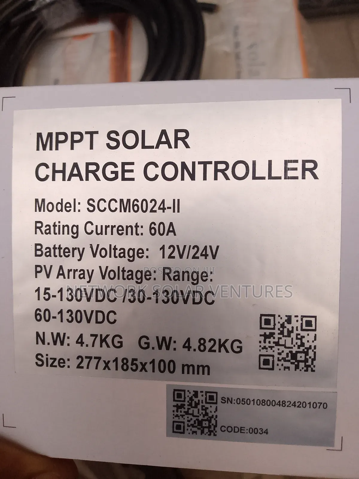 60a 24v Felicity Charge Controller