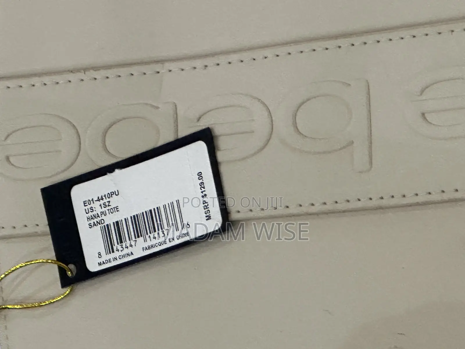 Bebe Leather Tote Bag