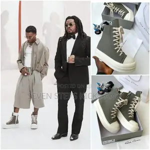 High Quality Rick Owen Double Bumper Sole Luxury Sneakers
