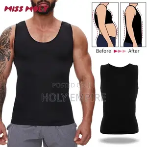 1 PCS Men's Slimming Shirts High Compression Tummy Control Round