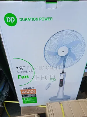18" Rechargeable Standing Fan