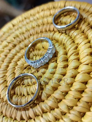 Us Sterling Silver Complete Set Of Wedding Ring - Silver