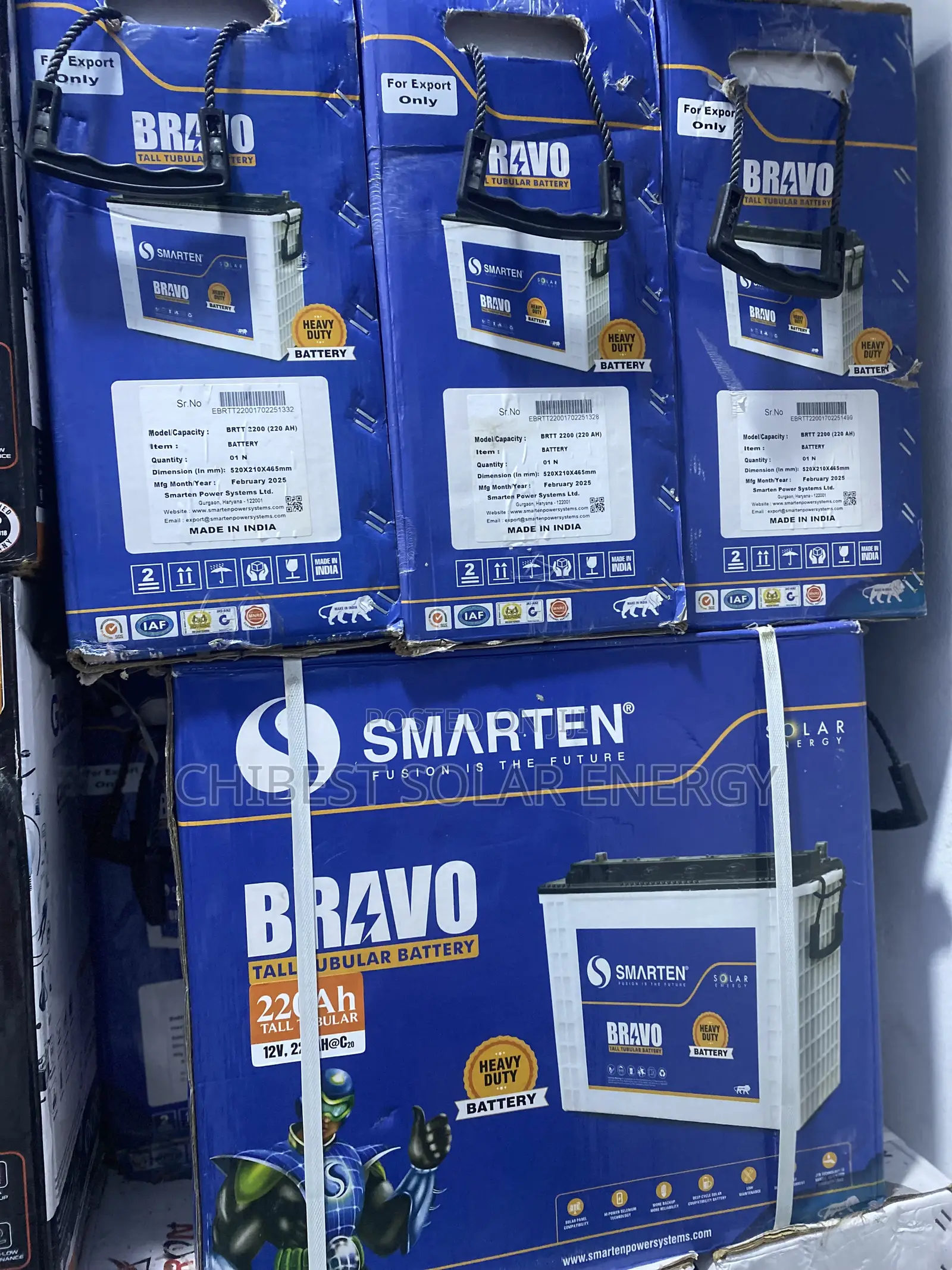 Smarten 220ah Tubular Battery