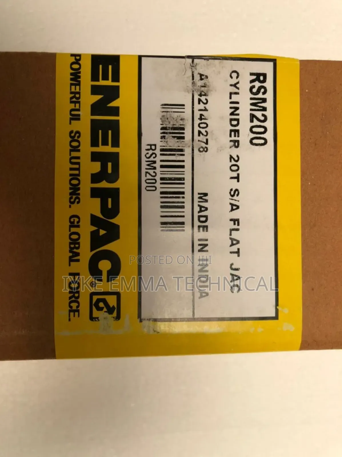 Enerpac Low Profile Hydraulic Cylinder Flat Jac 20 Tons