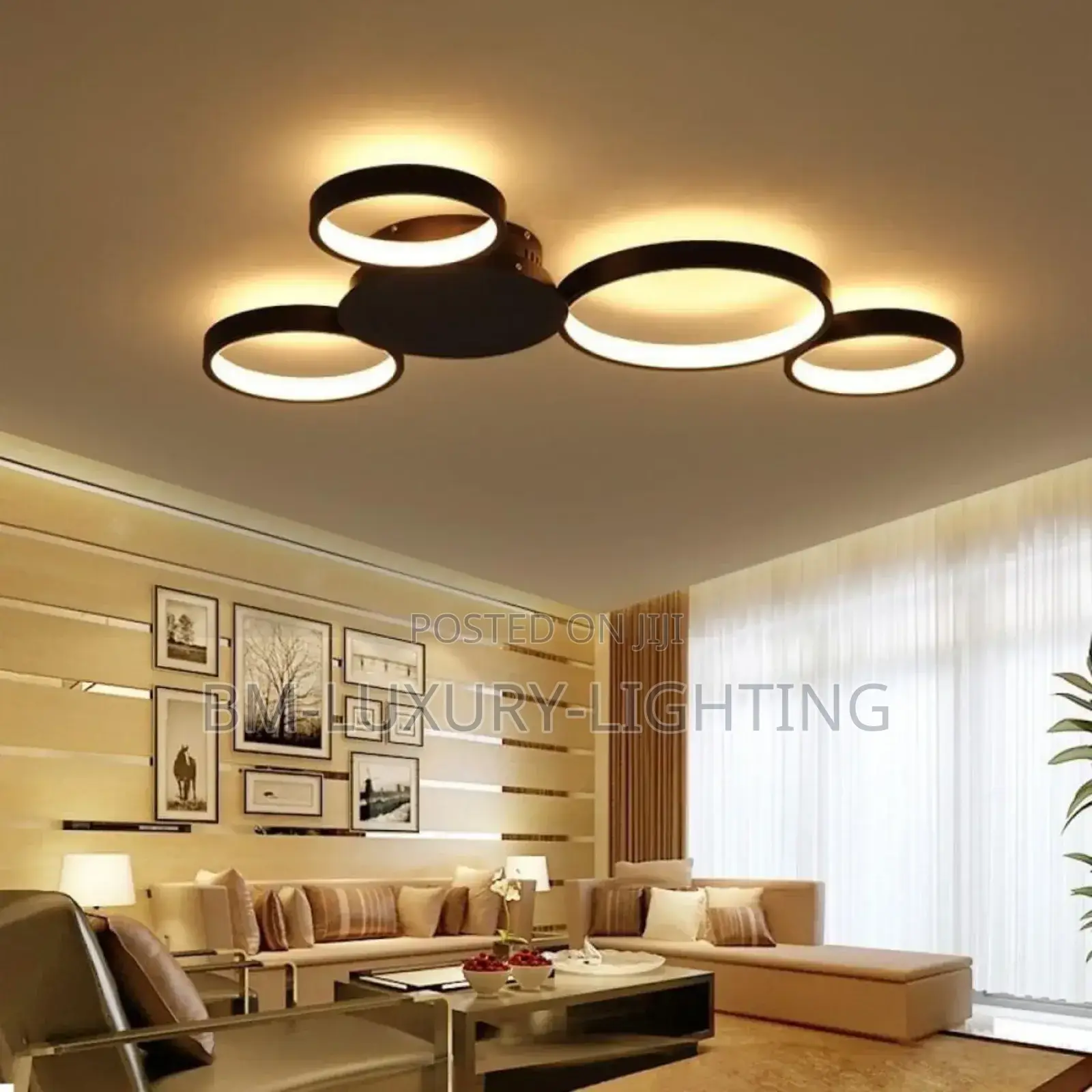 New Modern Led Ceiling Light Black/White