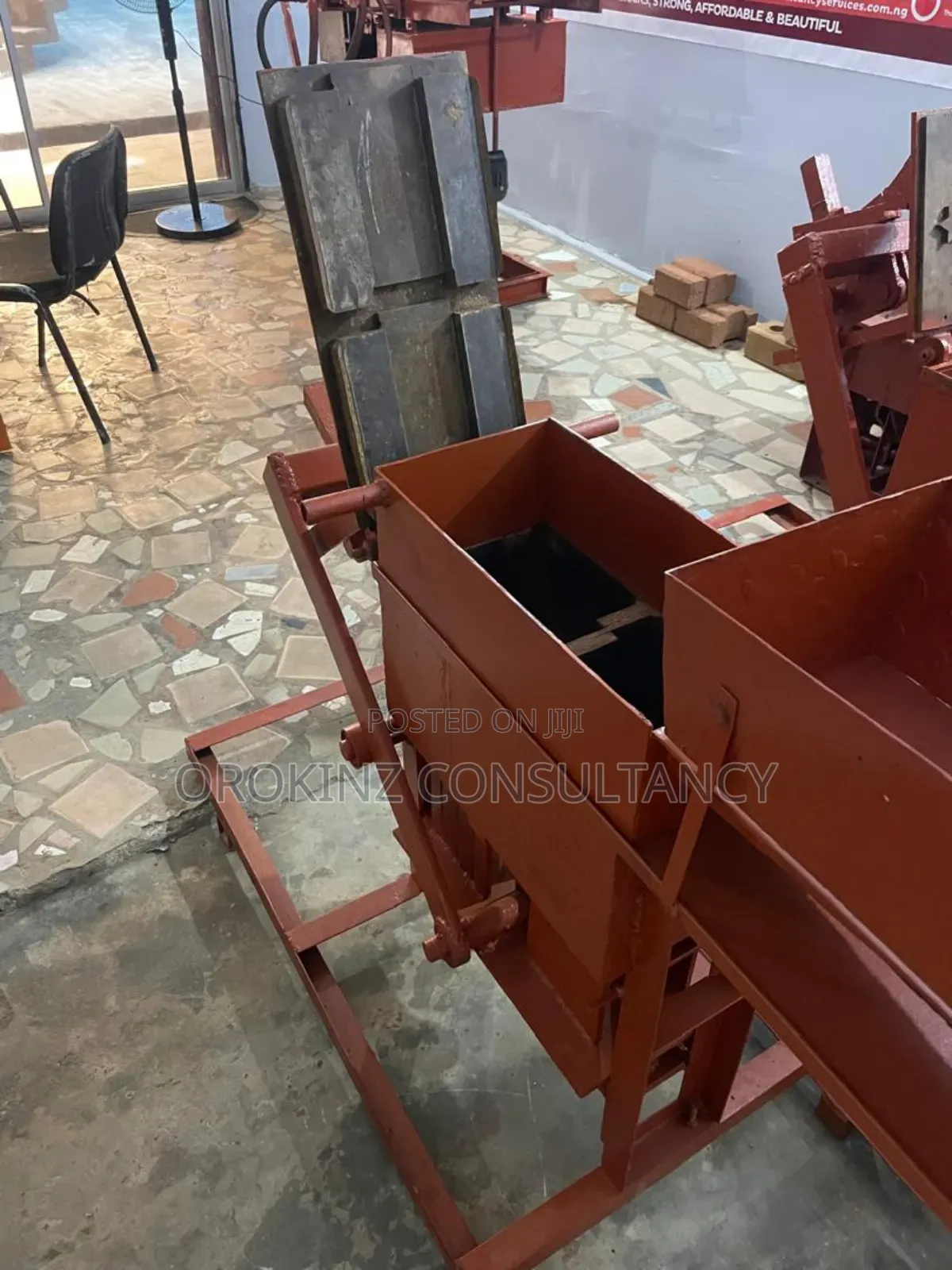 Double Special Manual No Mortar Interlocking Brick Machine