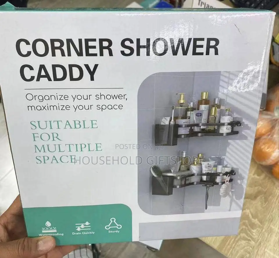 2 in 1 Bathroom Corner Rack