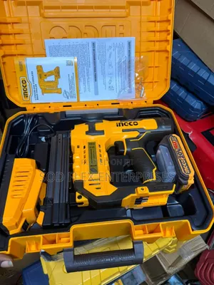 20v Cordless Ingco Industrial Brad Nailer Kit
