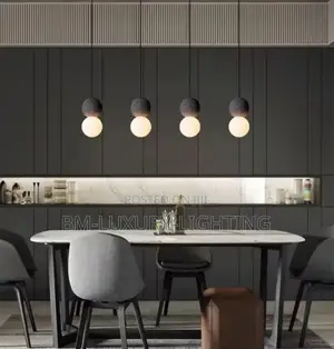 Single Head Cement Led Chandelier
