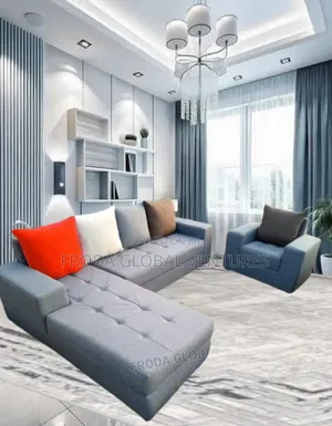 Quality Couch of L-Shape Sofa and Single Chair. Gray Lsgl01