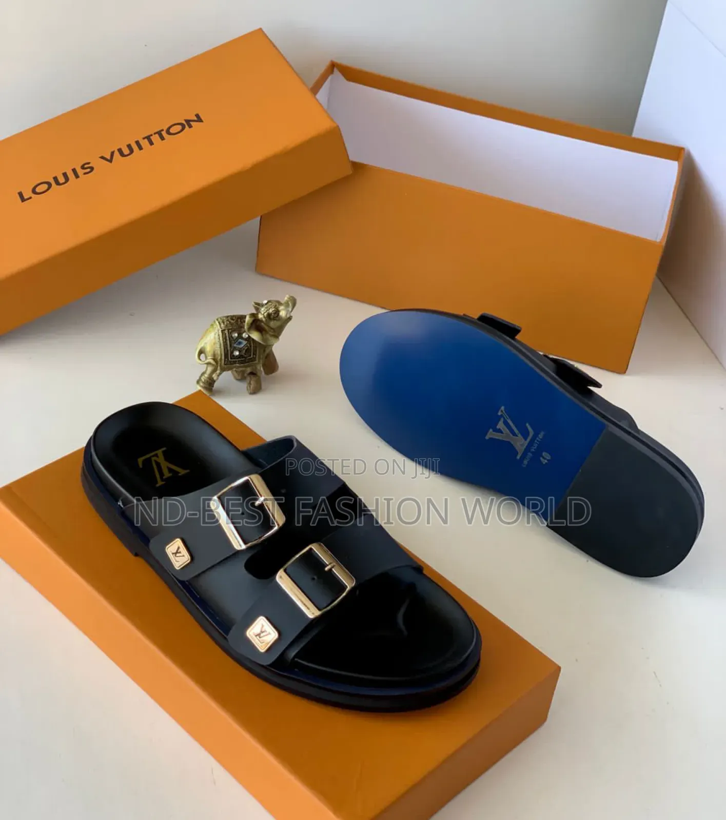 Louis Vuitton Double Buckle Slippers