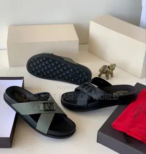 Valentino Leather Slippers