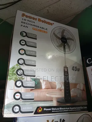 18" Rechargeable Fan