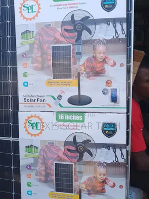 SPL 16 Inches Solar Rechargeable Standing Fan