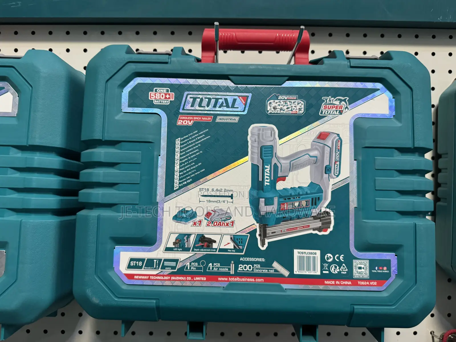 Total Li-Ion 20v Cordless Brad Nailer Kit