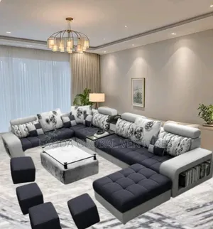 Quality Couch of U-Shape Sofa Chairs, Table, Stools. Ugfla01