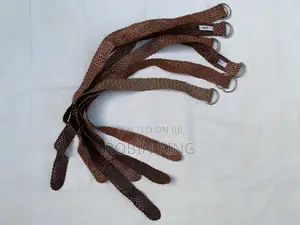 Kohls Genuine Leather Braided Brown Belt Size M