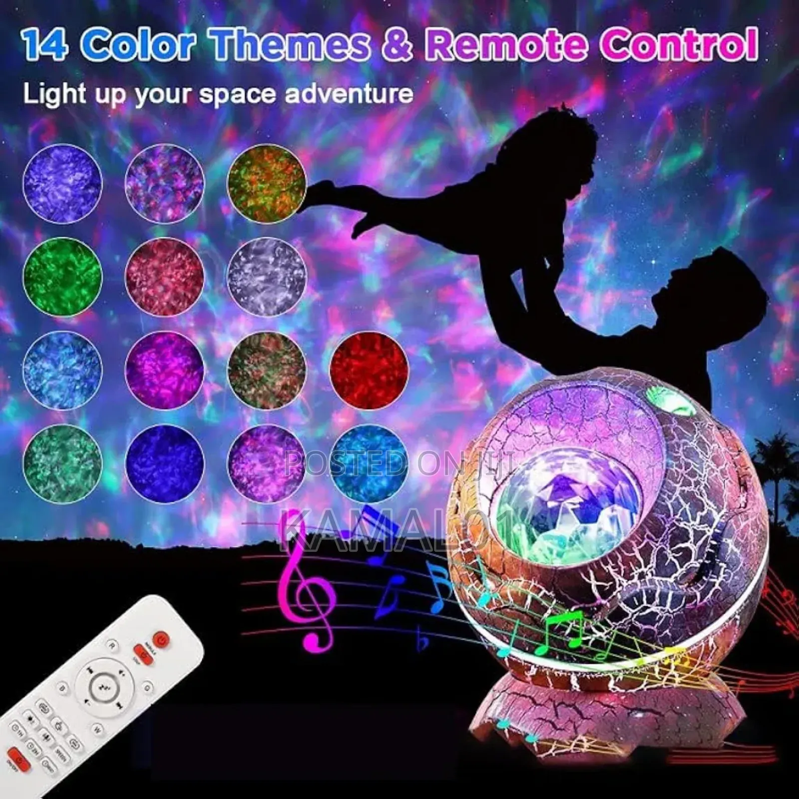Dinoglow Egg Projector 4 in 1 Northern Lights