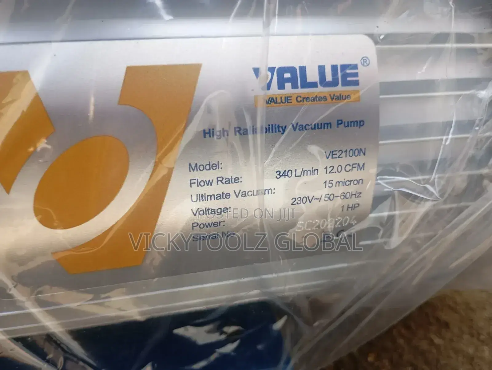 Value Vacuum Pump 1hp (Ve2100n)