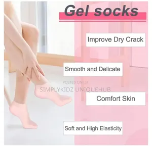 Silicone Moisturizing Socks - Pink