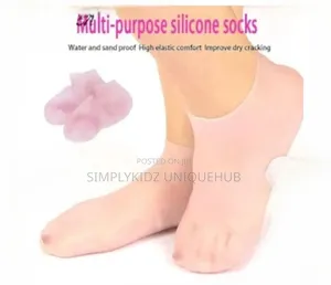 Photo - Silicone Moisturizing Socks - Pink