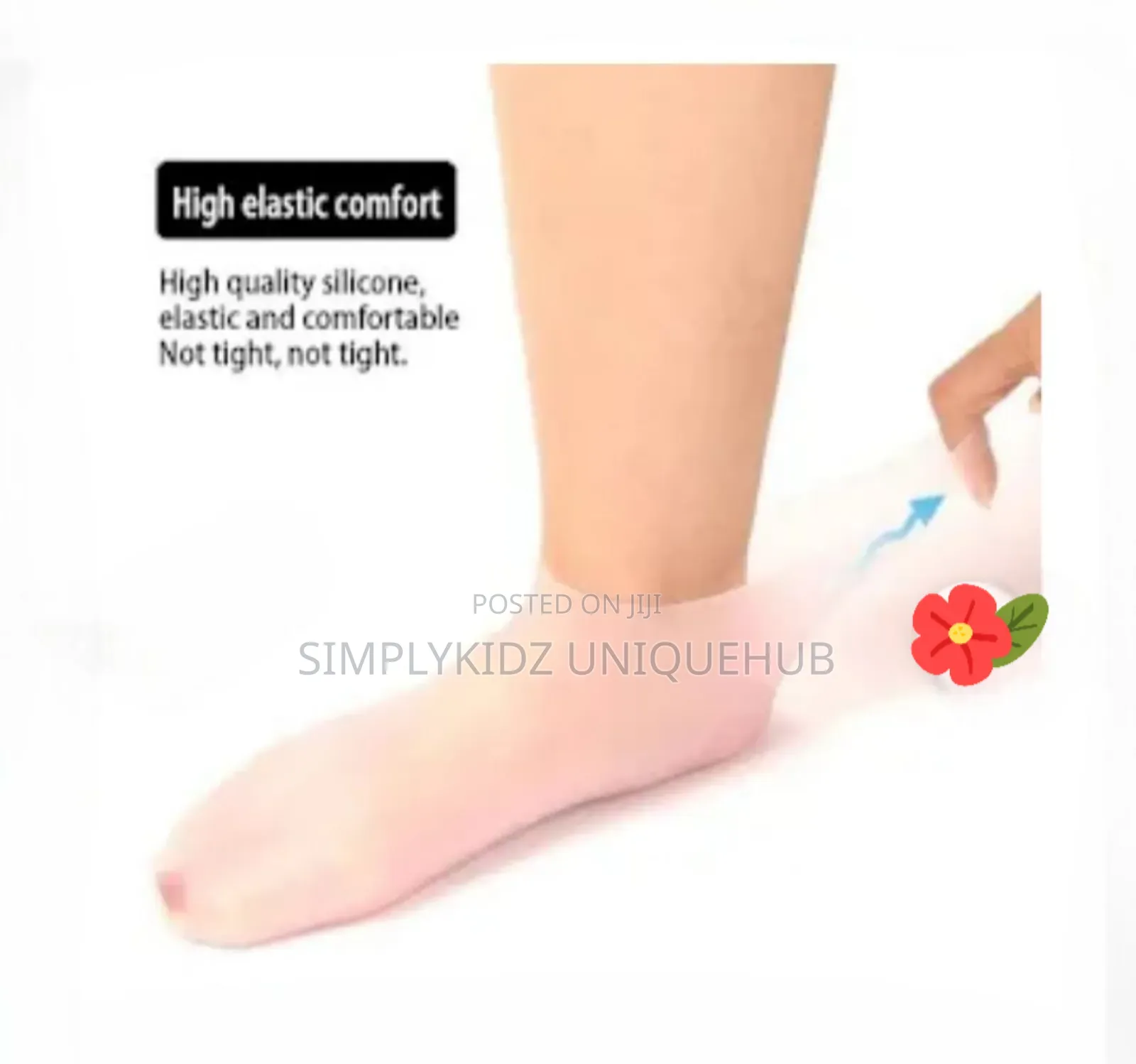 Silicone Moisturizing Socks - Pink