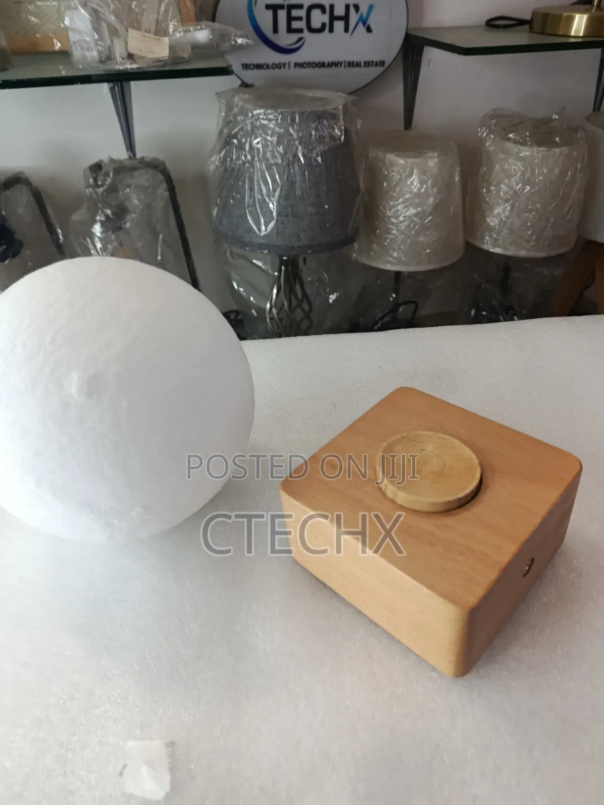 Moon Lamp, 3d Printing Spinning Moon Night Light 16 Colours