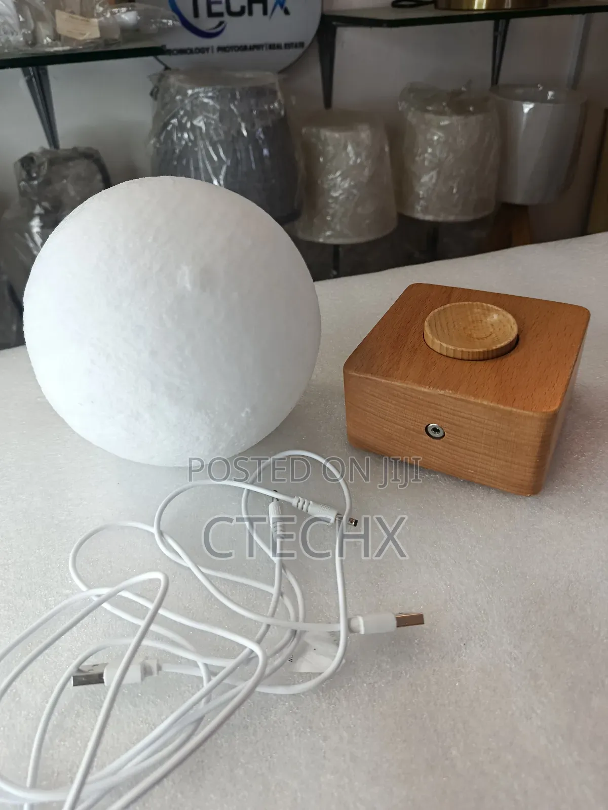 Moon Lamp, 3d Printing Spinning Moon Night Light 16 Colours
