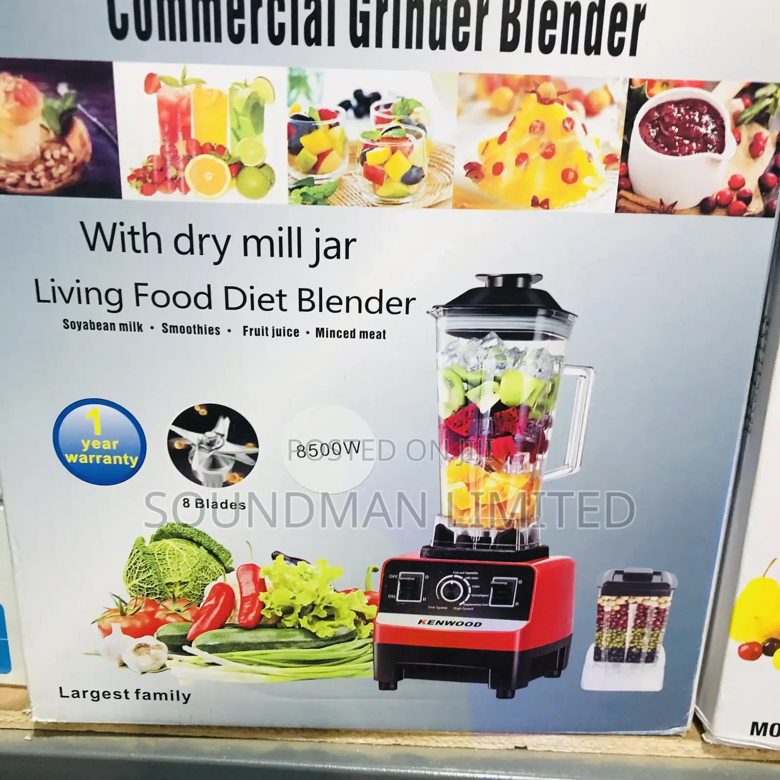 Kenwood Grinder Blender 8500w 2.0l
