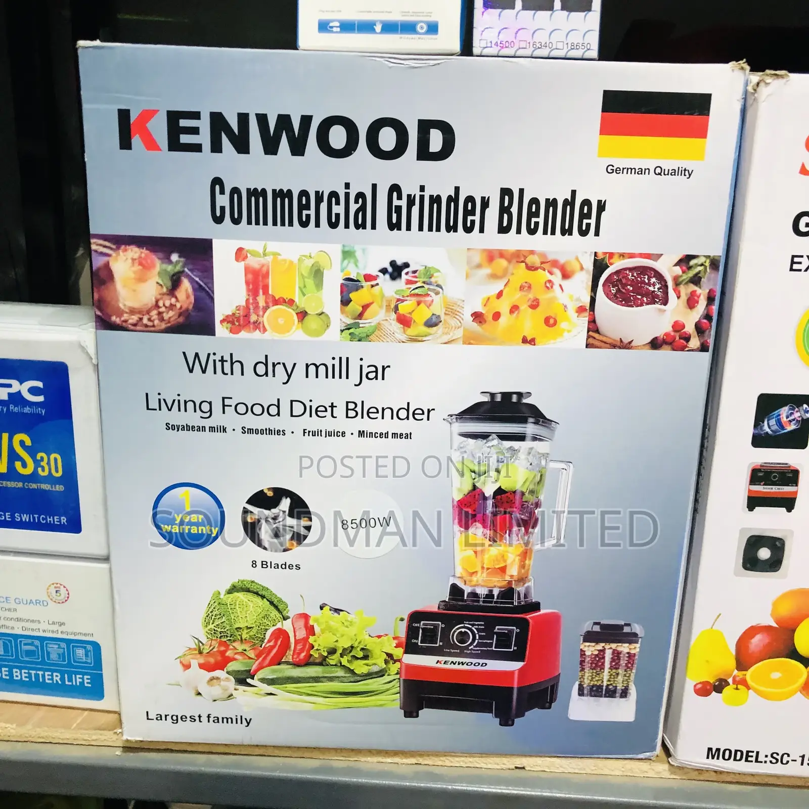 Kenwood Grinder Blender 8500w 2.0l