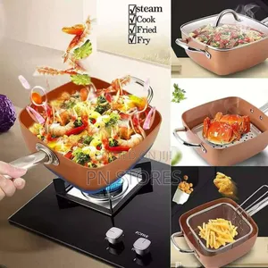 4.5 Litres 5 in 1 Deep Fryer Copper Pan