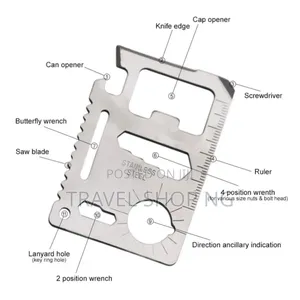 Stainless Steel Multi - Tool With Card Case