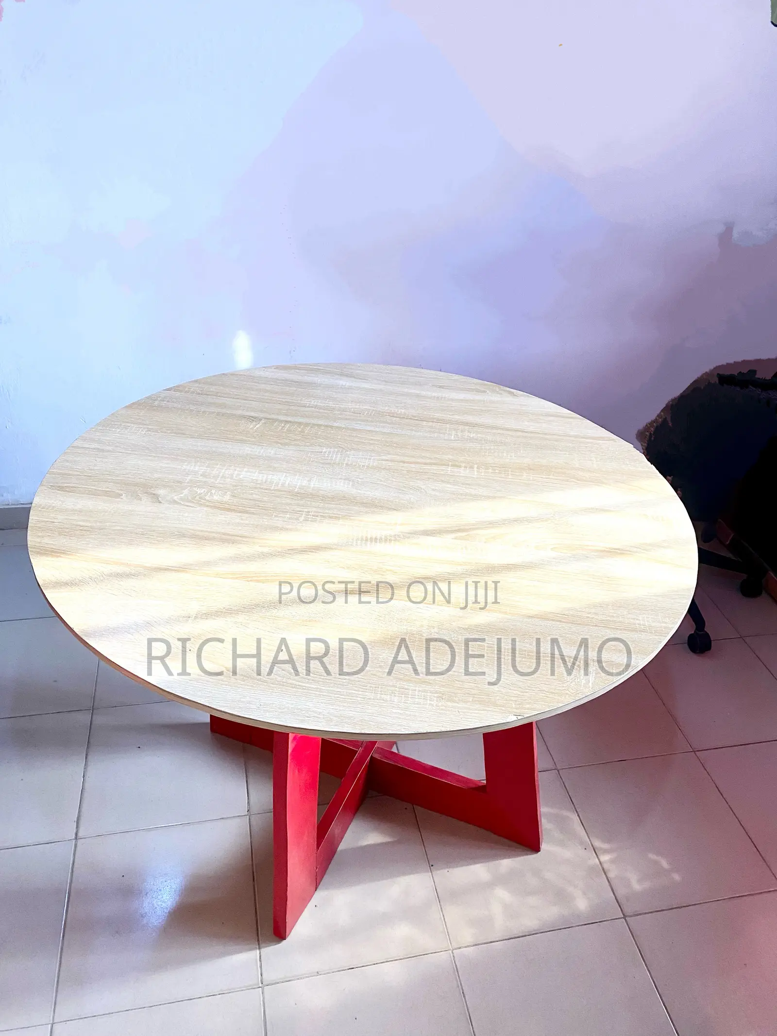 Home Interior Round Table for Podcast/Dining