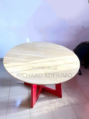 Home Interior Round Table for Podcast/Dining