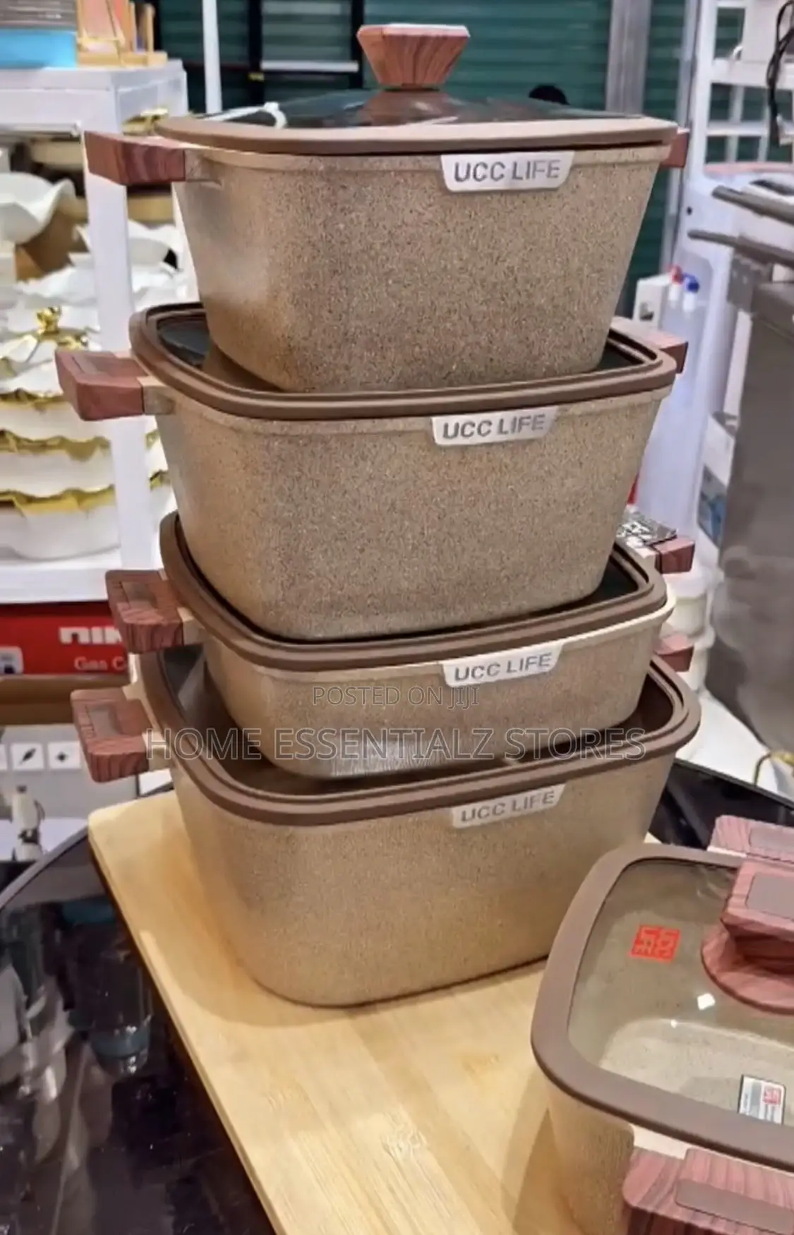Black Cube Ucc Life Pots Set