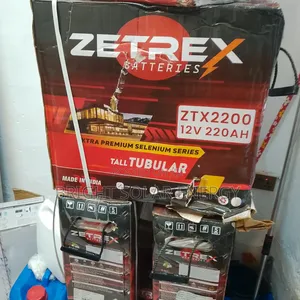 Zetrex Solar Tubular Battery 220ah 12v